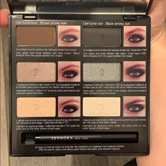 New Sephora Pro Lesson Smoky black eye palette